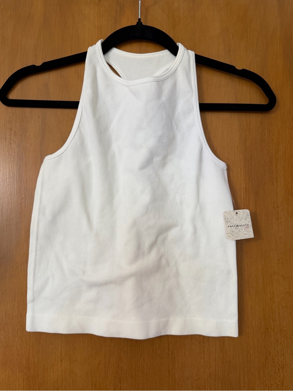 Intimately by Free People White Racerback Sports Bra Tank Size M/L
